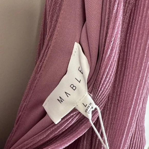 Petal & Pup Dusty Pink Ruffle Mini Dress L NWT - Picture 7 of 9